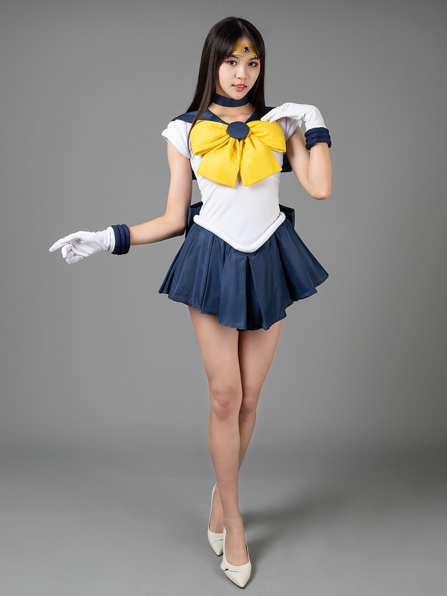 Sailor Moon Cosplay Costume White Gloves For Sailor Uranus Tenou Haruka Ver 3 