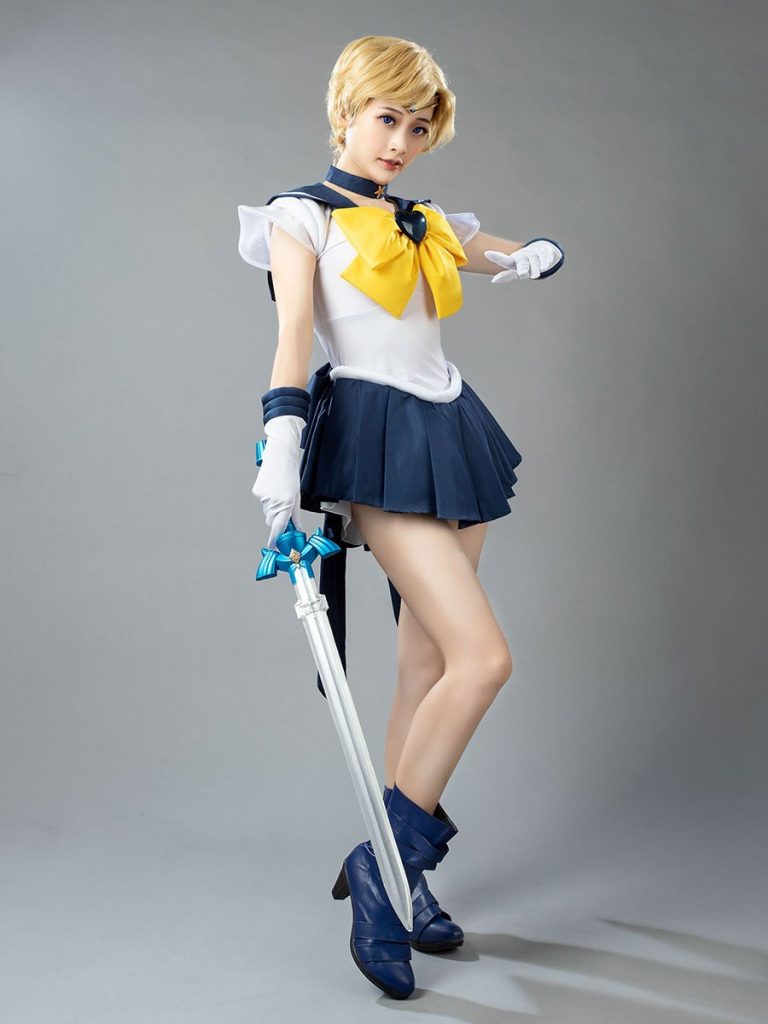 Sailor Moon Super S Sailor Uranus Haruna Tenoh Amara Cosplay Costumes ...