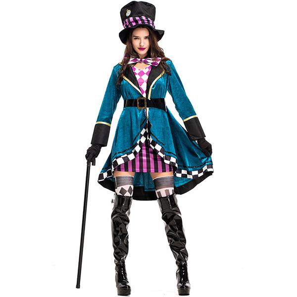 Alice In Wonderland Mad Hatter Costume Halloween/Stage Performance ...
