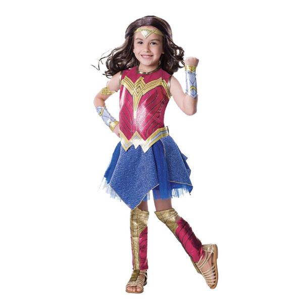 Dawn Of Justice Wonder Woman Diana Prince Kids Girls Cosplay Costume ...