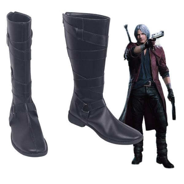 DmC Devil May Cry 5 Dante Black Cosplay Shoes