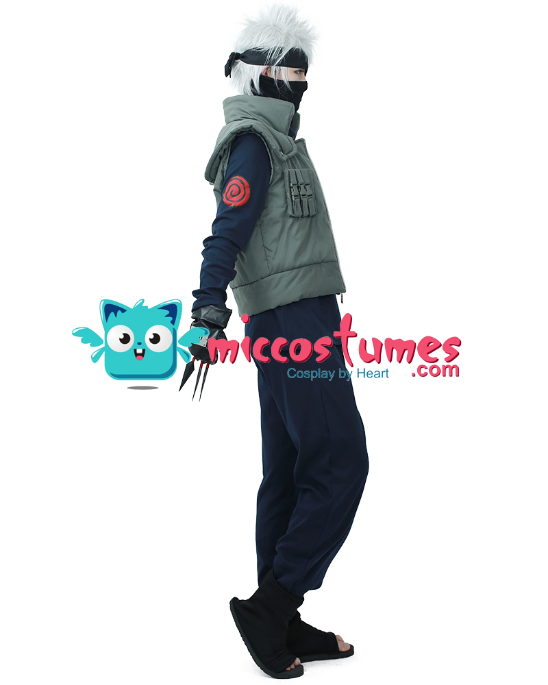 Accessories Full Set Naruto Kakashi Hatake Cosplay Costume+Face Covering 