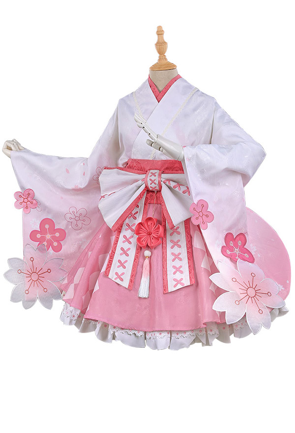 Eri Cosplay Outfit Pinafore Dress My Hero Academia Uraraka Ochaco Cosplay Kimono Costume for Women Girls