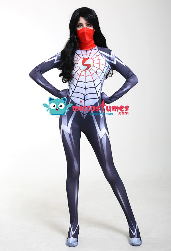 3D Printed Silk Cindy Moon Cosplay Costume Jumpsuit Bodysuit Zentai