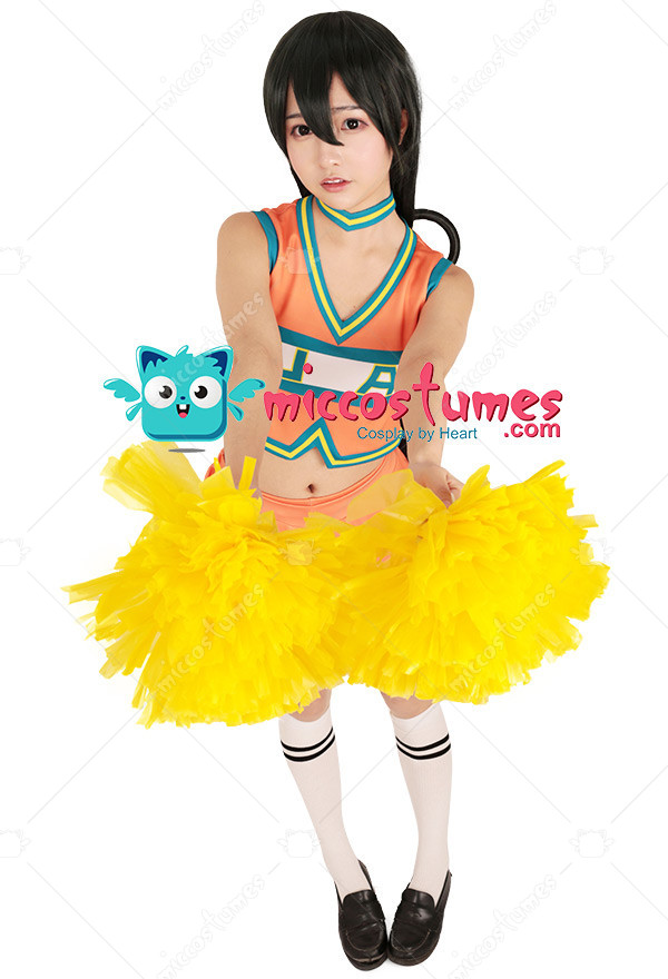 My Hero Academia Ochako Tsuyu Cheer Uniform Cheerleaders Cosplay ...