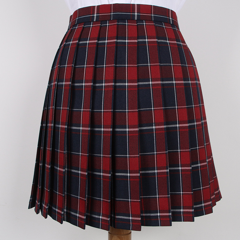 Japanese School Dresses Plaid Pleated Skirt Student Cosplay Anime Mini ...