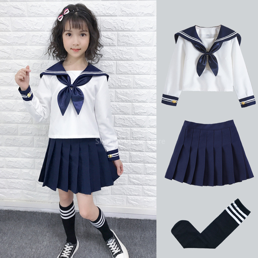 Sailor Dress Suit Girls Japanese Korea Style Jk School Uniform Short ...