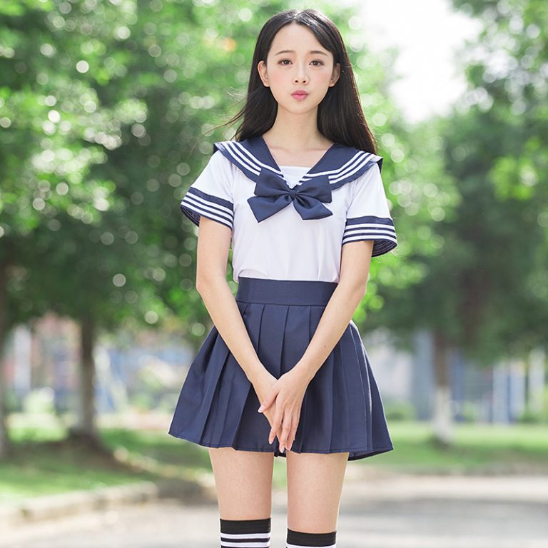 Sailor Suit School Uniform Sets Jk School Uniforms For Girls White