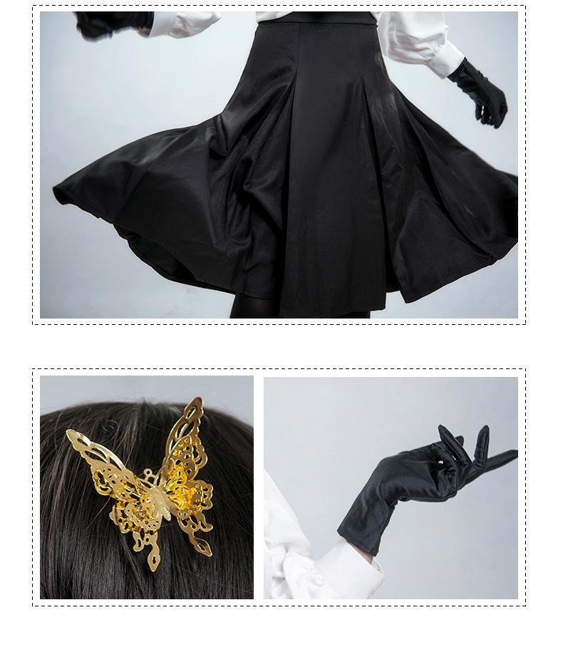 Japanese School Uniform Dress Cute Bungo Wild Dog And Xie Yejingzi Cosplay Costume Anime Royal Sister Faner Ladies Cosplay Set Image