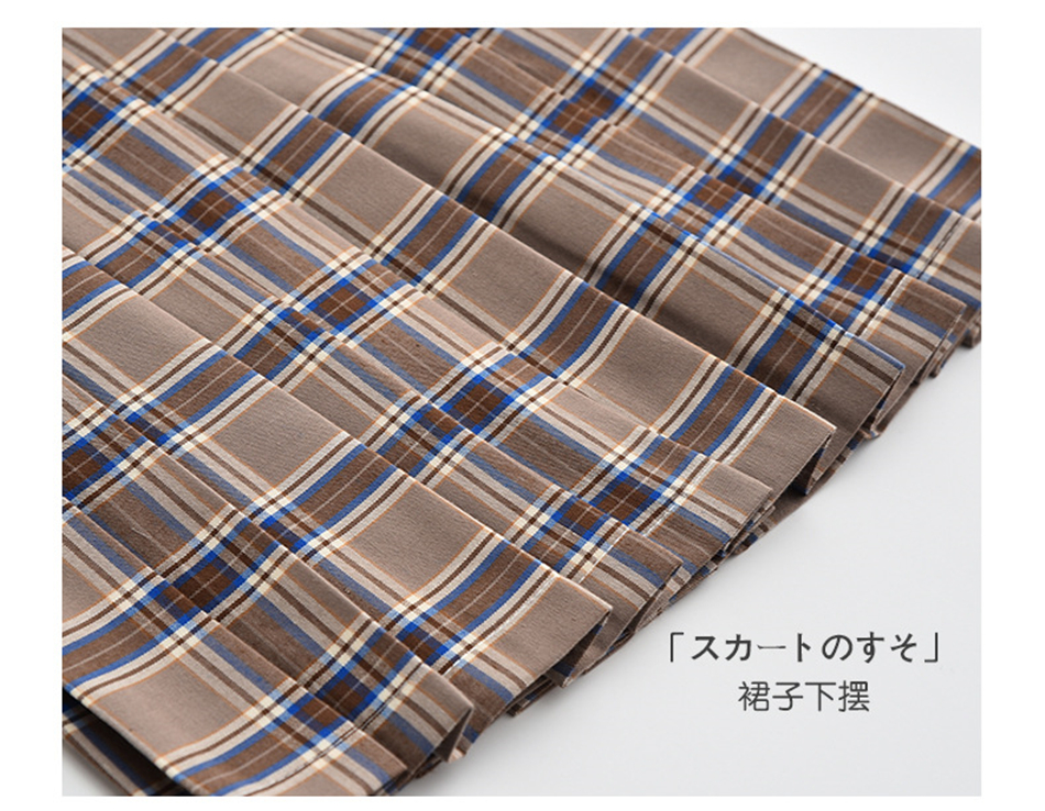 Japanese Style Fashion JK School Uniform College Girl Skirt Pleated Lattice Sailor Dress Tie Cute Girls Cosplay Clothing Set Image