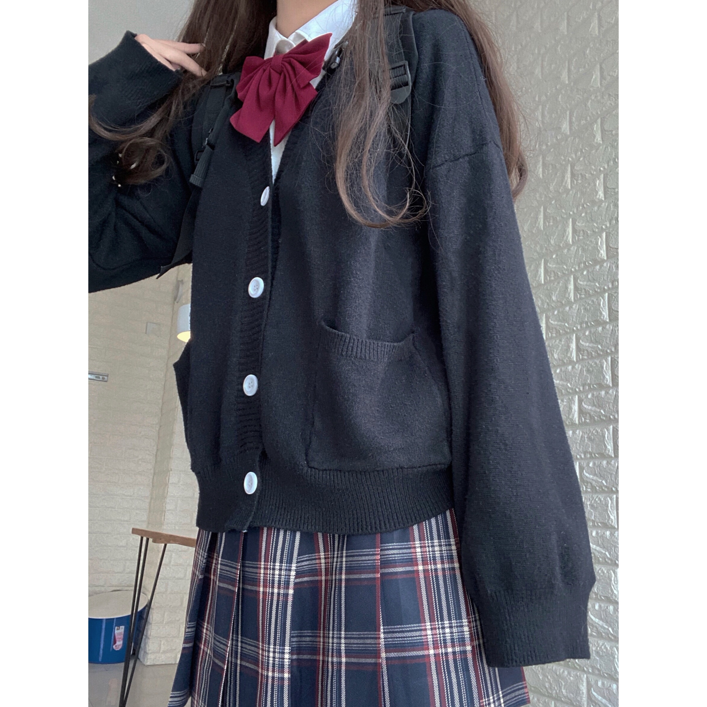 JK Cardigan Loose JK Sweater Coat japanese school uniform school girl uniform japanese fashion uniformes estudiantes Image
