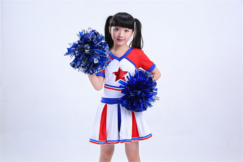 Teenager Girls School Uniform Dresses Stage Wear Show Performance Cheerleading Cheerleader Costumes for Kids Boys Clothing Set Image