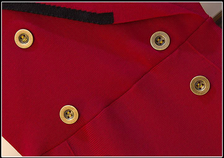 New Girl School Dresses Japanese Style Party Buttons Dress Women Red And Black High School Uniform Kawaii Anime Cosplay Costumes Image