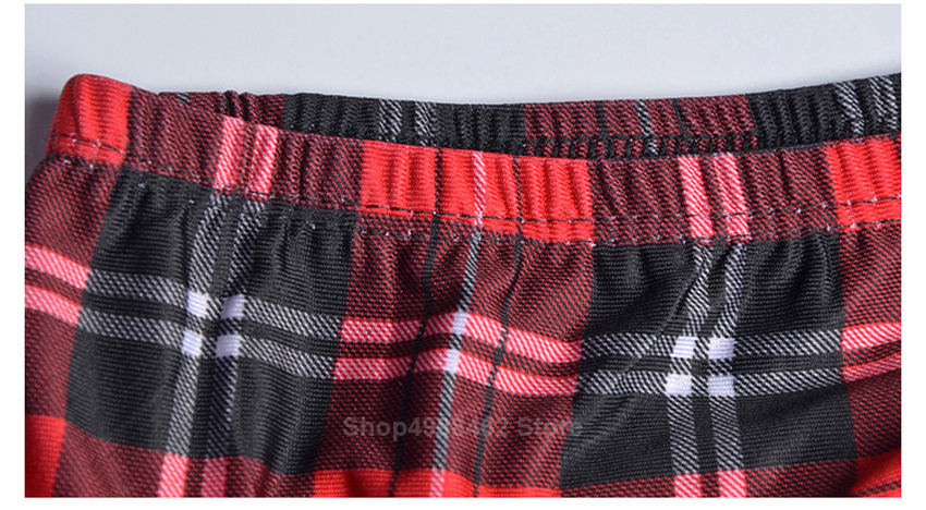 British High School Student Girls School Uniform Women Sexy JK Suit Bandage Backless Tops+Plaid Skirt Clothing Set for Female Image