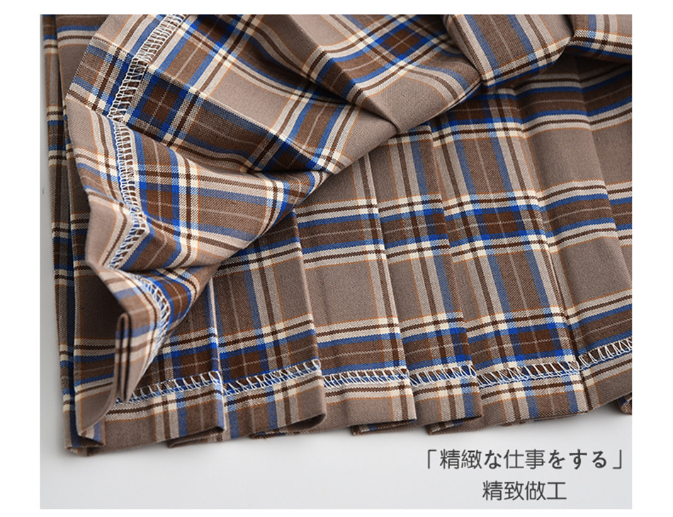 Japanese Style Fashion JK School Uniform College Girl Skirt Pleated Lattice Sailor Dress Tie Cute Girls Cosplay Clothing Set Image