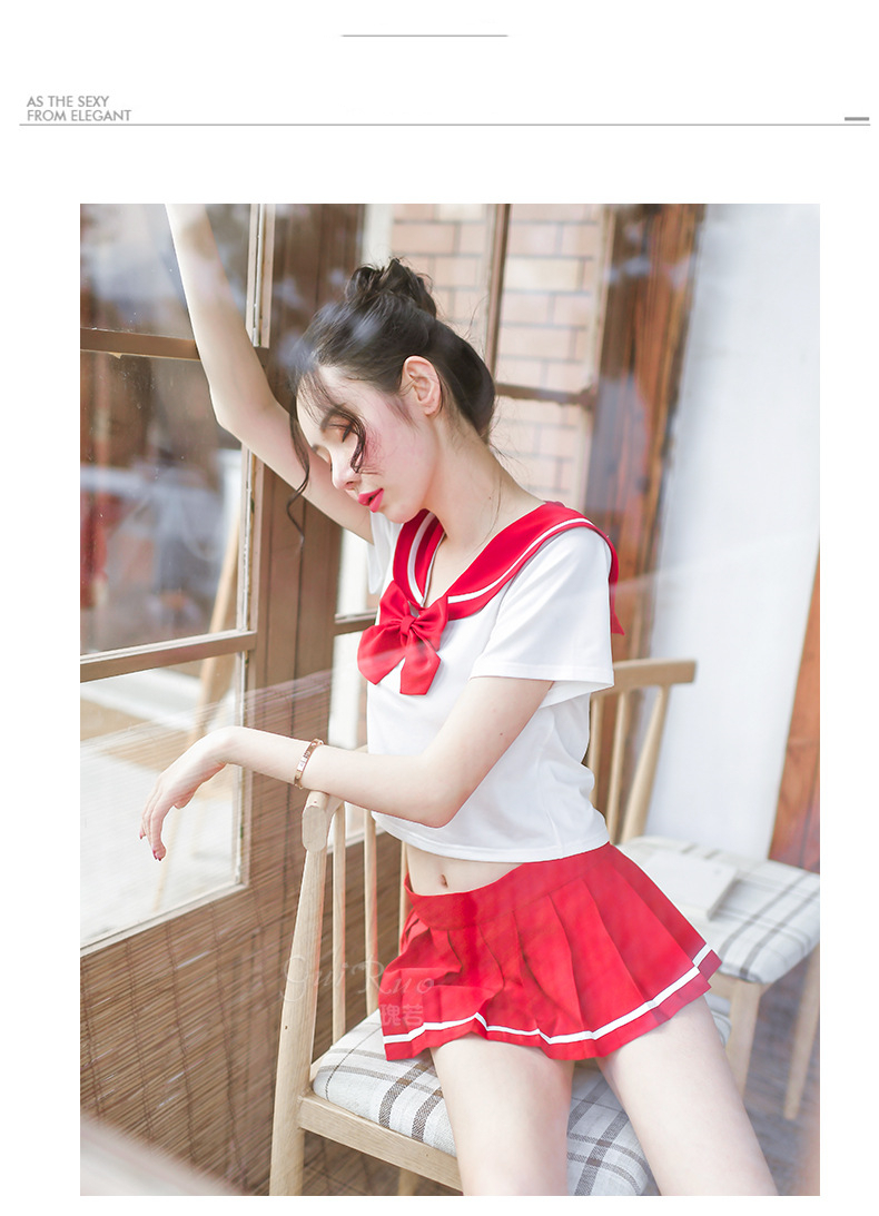 Japanese Style Women School Uniform Halloween Cosplay Sexy Cute Girl Jk Sailor Costumes Student  Soft Sister Pleated Skirt Image