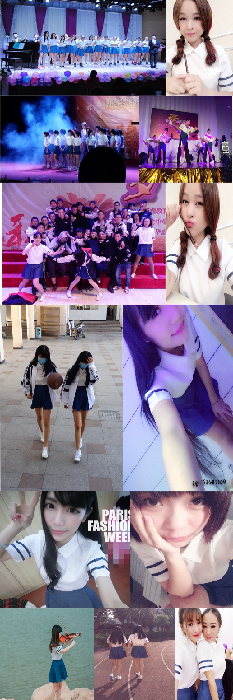 Short Sleeves Japanese School Uniform Girl Sailor Dress Red/Tibetan Blue Plaid Skirt Uniformes Japonais Korean Costumes For Girl Image