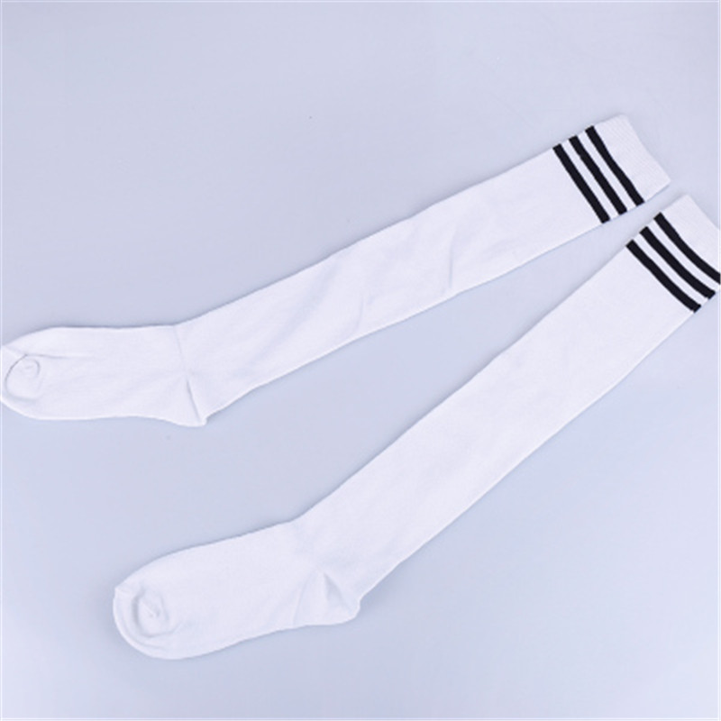 4 color School Uniform Socks Spring Autumn Winter Japanese School Girl Socks Striped Style Football Socks Image