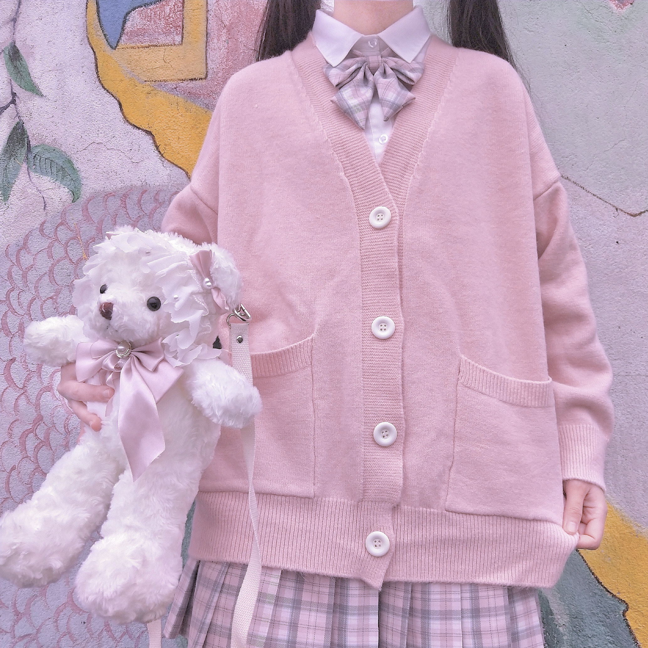 JK Cardigan Loose JK Sweater Coat japanese school uniform school girl uniform japanese fashion uniformes estudiantes Image