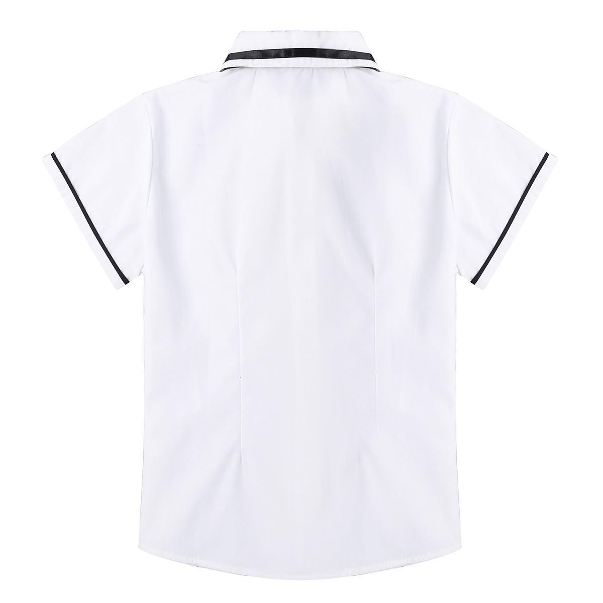 TiaoBug Japanese School Girl Uniform Suit White Short Sleeve T-shirt Top Pleated Skirt Cosplay Korean Girls Student Costume Set Image