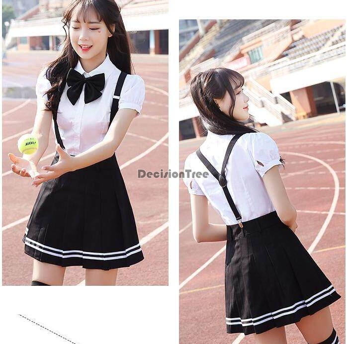 2020 school uniform set student uniform tie sailor suit set JK uniform costume japanese school uniform girl cute cosplay Image
