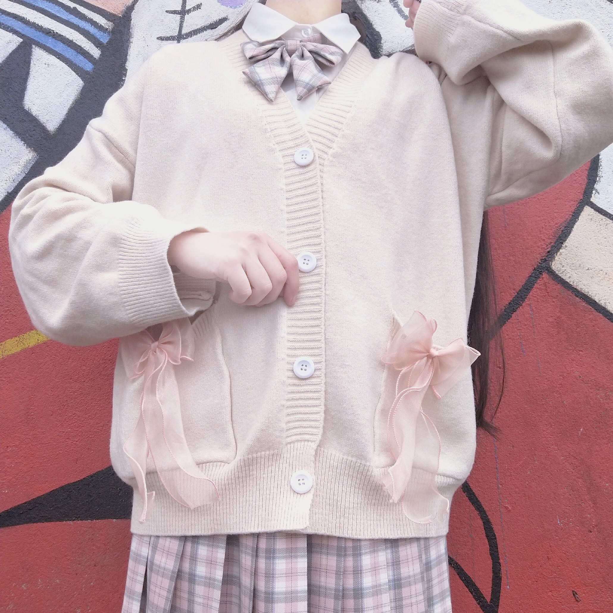 JK Cardigan Loose JK Sweater Coat japanese school uniform school girl uniform japanese fashion uniformes estudiantes Image