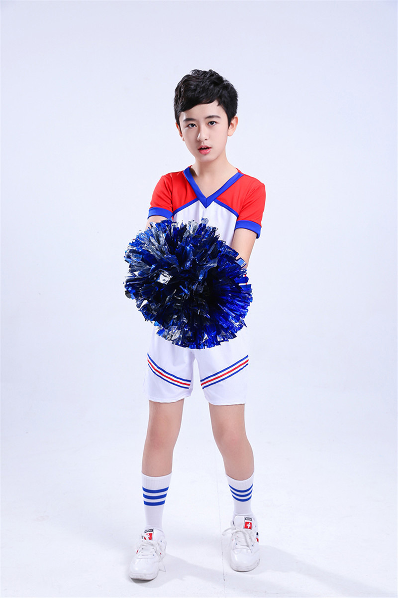 Teenager Girls School Uniform Dresses Stage Wear Show Performance Cheerleading Cheerleader Costumes for Kids Boys Clothing Set Image