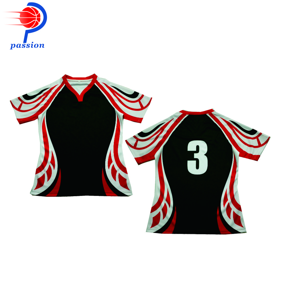 Fast Delivery DHL Navy Blue White Royal Reglan Sleeve Rugby Uniforms For School Teams Image