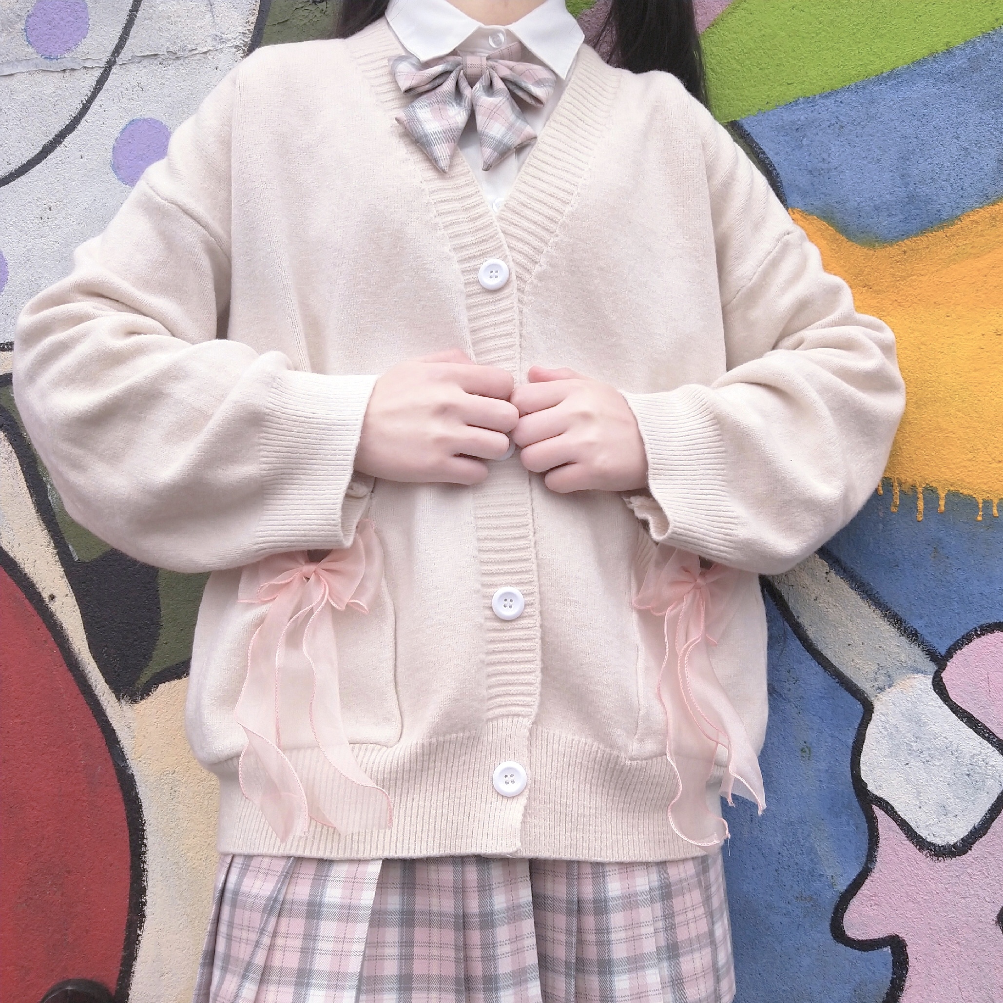 JK Cardigan Loose JK Sweater Coat japanese school uniform school girl uniform  japanese fashion  uniformes  estudiantes Image