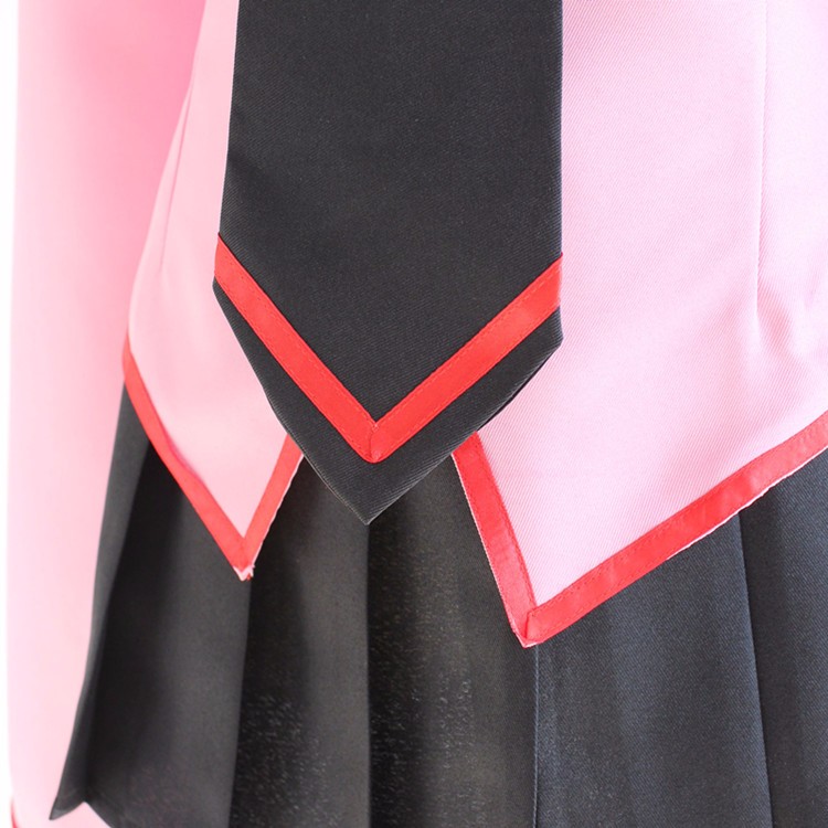 Anime Monogatari Series Final Season Oshino Ougi Cosplay Costume Full Set School Uniform ( Top + Skirt + Tie ) Image