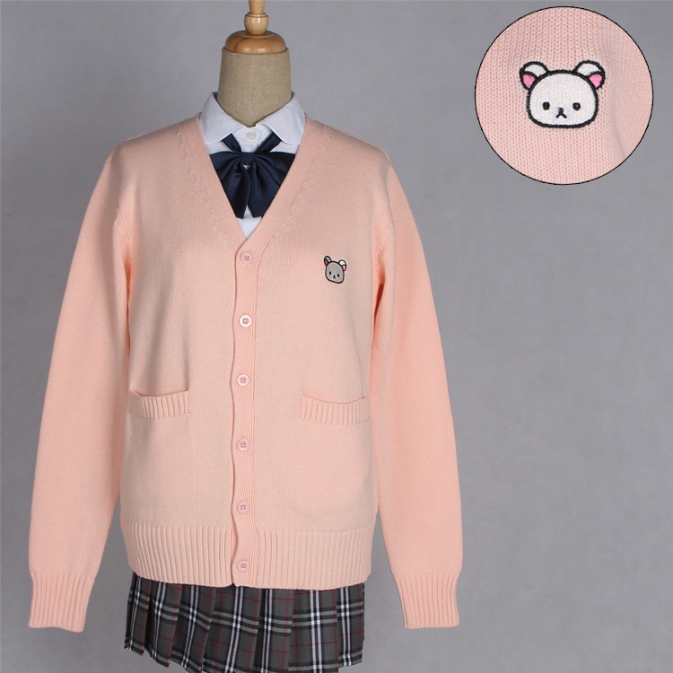 9 Colors Japanese Style Students Girls Cardigans Sweater Sailor Moon JK School Uniforms Symbol Embroidery Knitwear Autumn Winter Image