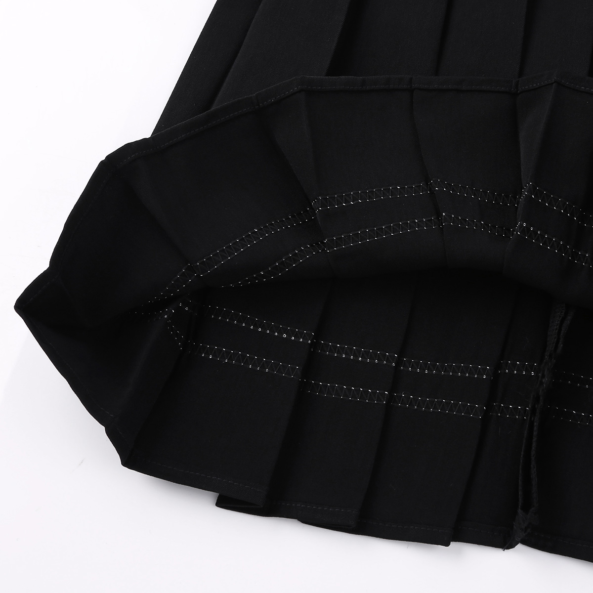 TiaoBug Japanese School Girl Uniform Suit White Short Sleeve T-shirt Top Pleated Skirt Cosplay Korean Girls Student Costume Set Image