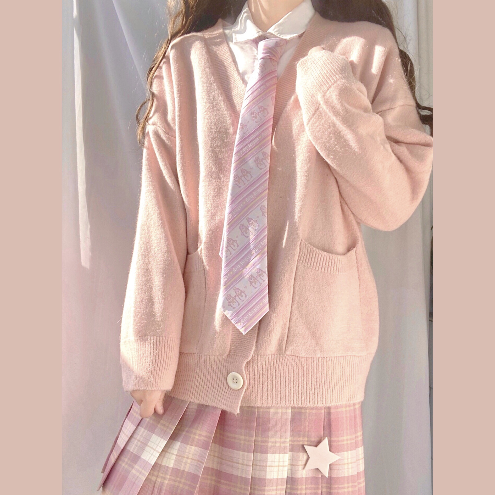 JK Cardigan Loose JK Sweater Coat japanese school uniform school girl uniform  japanese fashion  uniformes  estudiantes Image