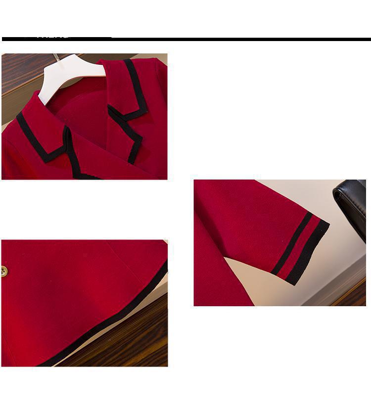 New Girl School Dresses Japanese Style Party Buttons Dress Women Red And Black High School Uniform Kawaii Anime Cosplay Costumes Image