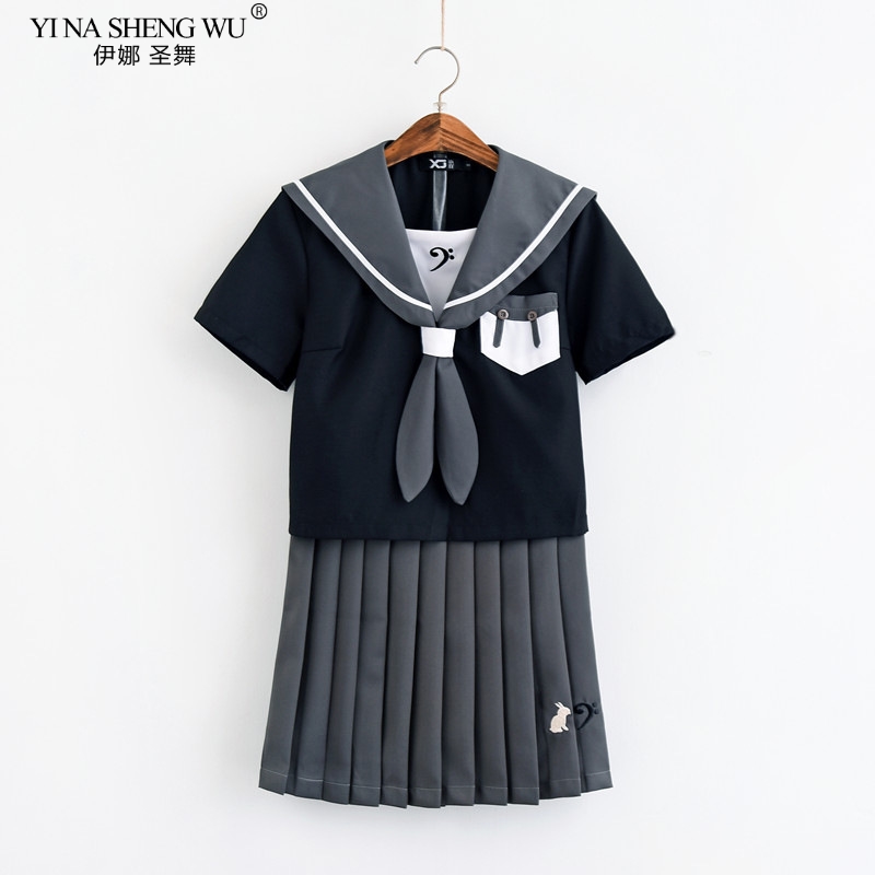 Japanese Korean Version JK Suit Woman School Uniform High School Sailor Navy Cosplay Costumes Student Girls Pleated Skirt Sets Image