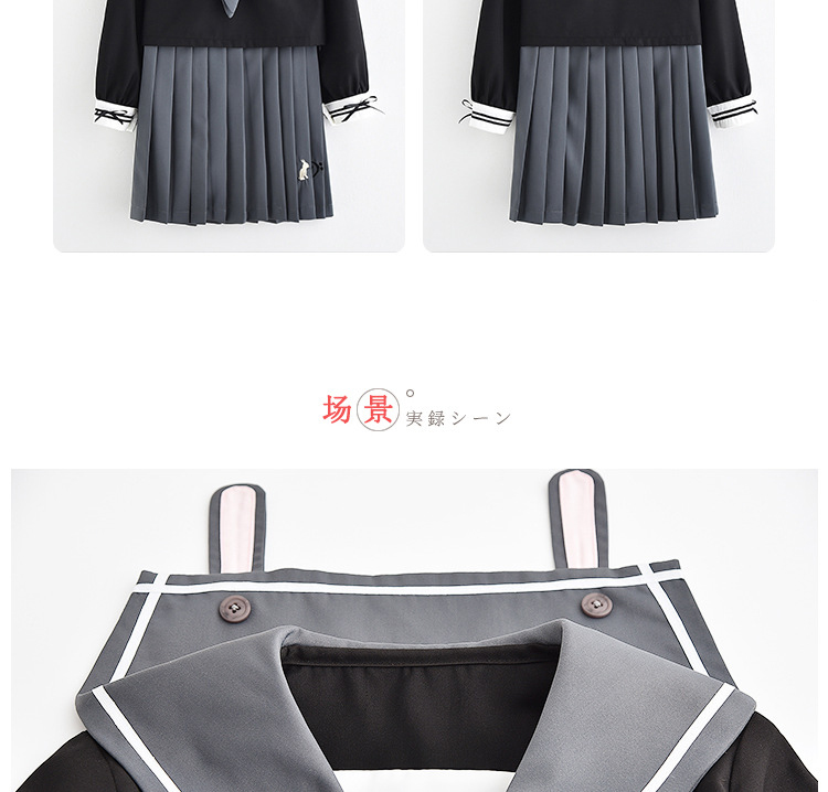 Japanese Korean Version JK Suit Woman School Uniform High School Sailor Navy Cosplay Costumes Student Girls Pleated Skirt Sets Image