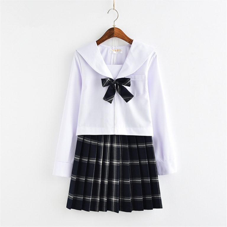 Japanese Style Fashion JK School Uniform College Girl Skirt Pleated ...
