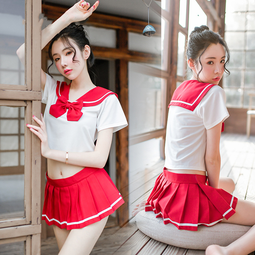 Japanese Style Women School Uniform Halloween Cosplay Sexy 