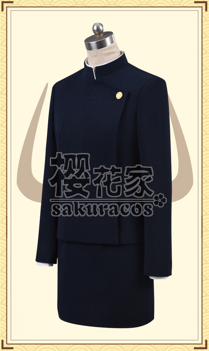 Jujutsu Kaisen Maki Zen In Dark Black Uniforms Cosplay Costume Free Shipping Image