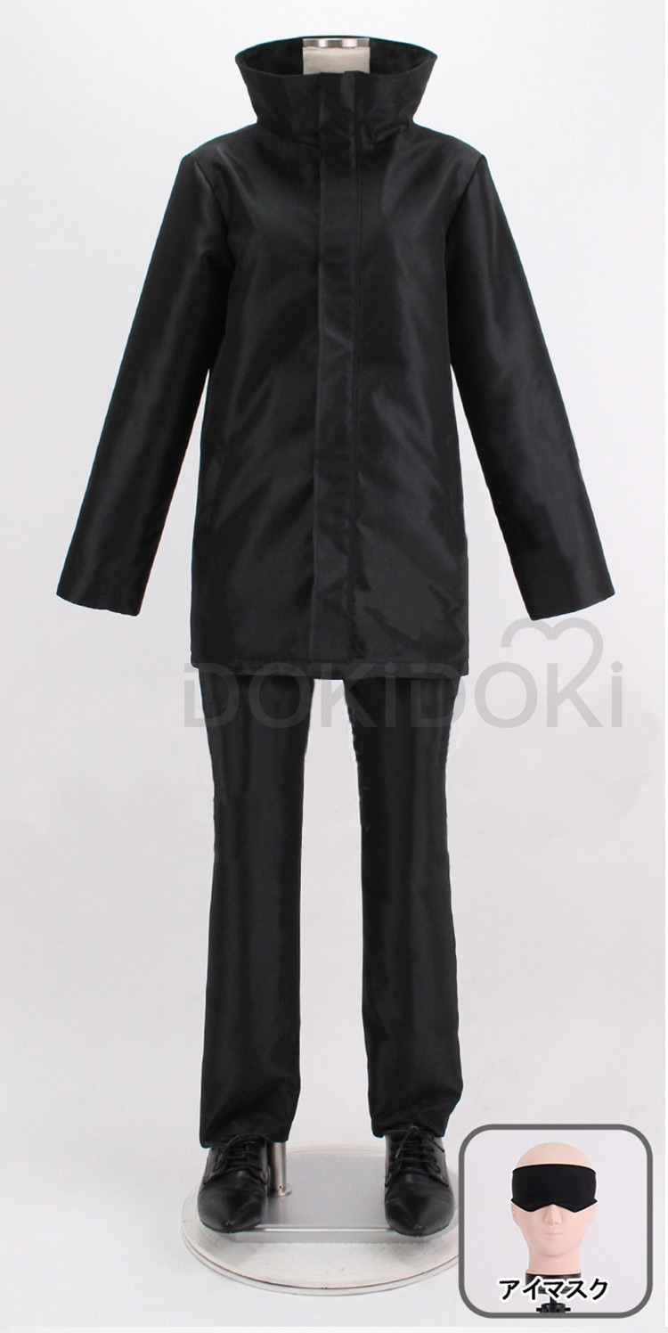 Dokidoki-R Anime Cosplay Jujutsu Kaisen Cosplay Gojo Satoru Costume  Black School Uniform  Jujutsu Kaisen Costume Image