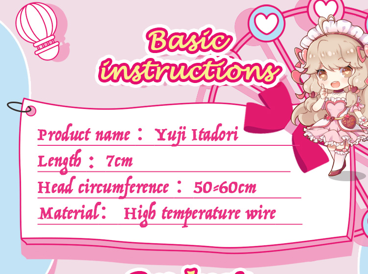 Dokidoki Anime Cosplay Jujutsu Kaisen Cosplay Yuji Itadori Wig Jujutsu Kaisen Yuji Itadori Costume Wig Image