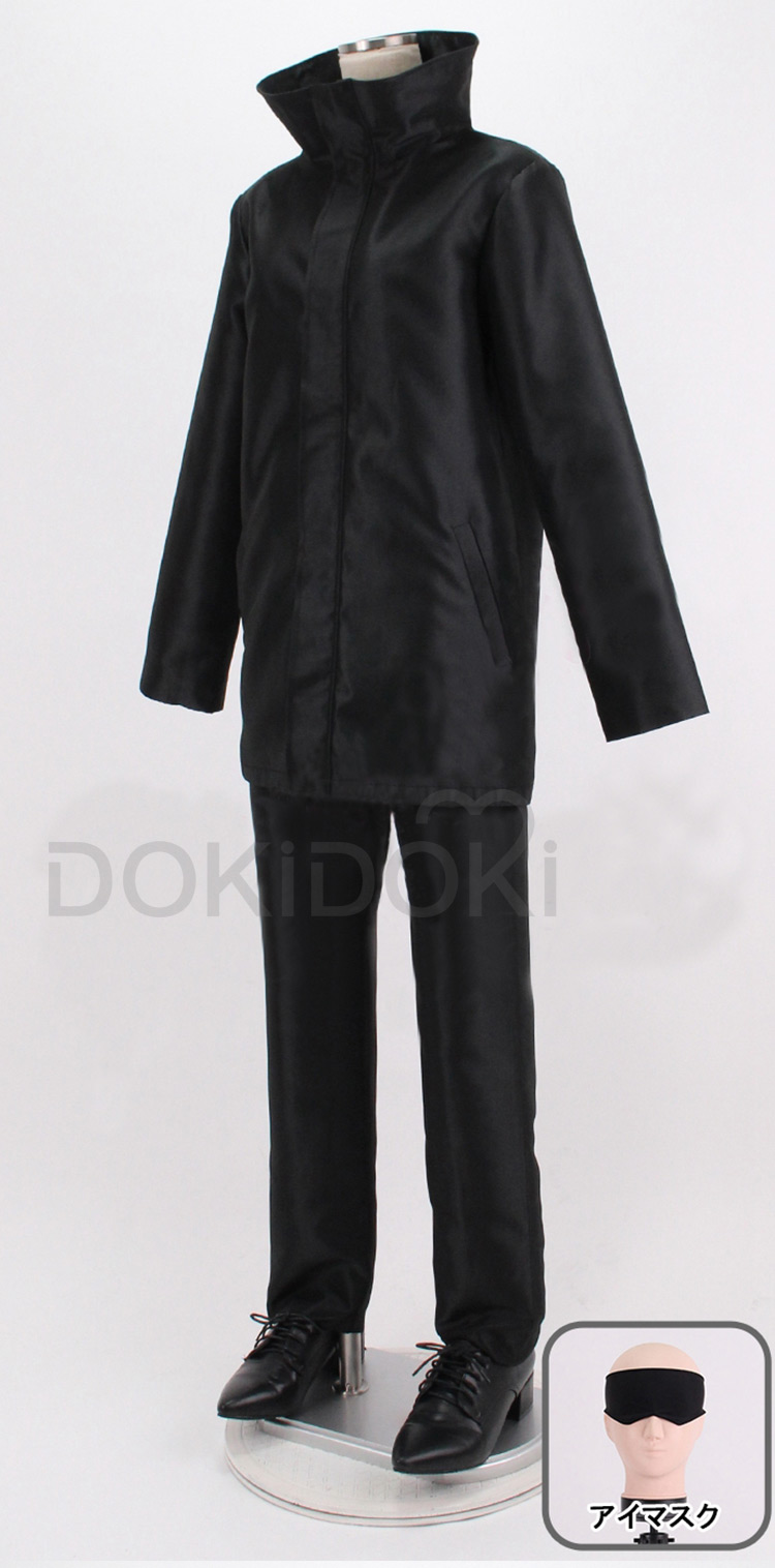 Dokidoki-R Anime Cosplay Jujutsu Kaisen Cosplay Gojo Satoru Costume  Black School Uniform  Jujutsu Kaisen Costume Image