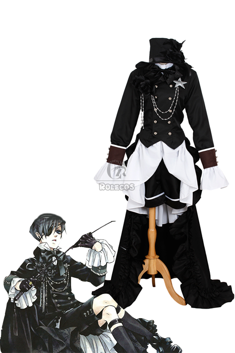 Black Butler Kuroshitsuji Cosplay, Ciel Phantomhive Gothic Dandy Outfit