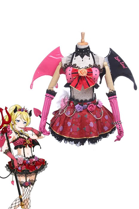 Love Live! Little Devil Costumes Eli Ayase Anime Cosplay Costumes - Cosplay  Shop