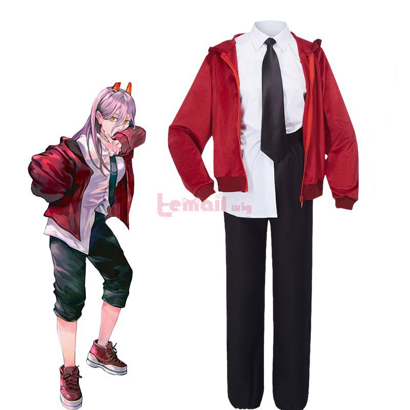 Chainsaw Man Power Red Coat Suit Jacket Cosplay Costume Cosplay Shop